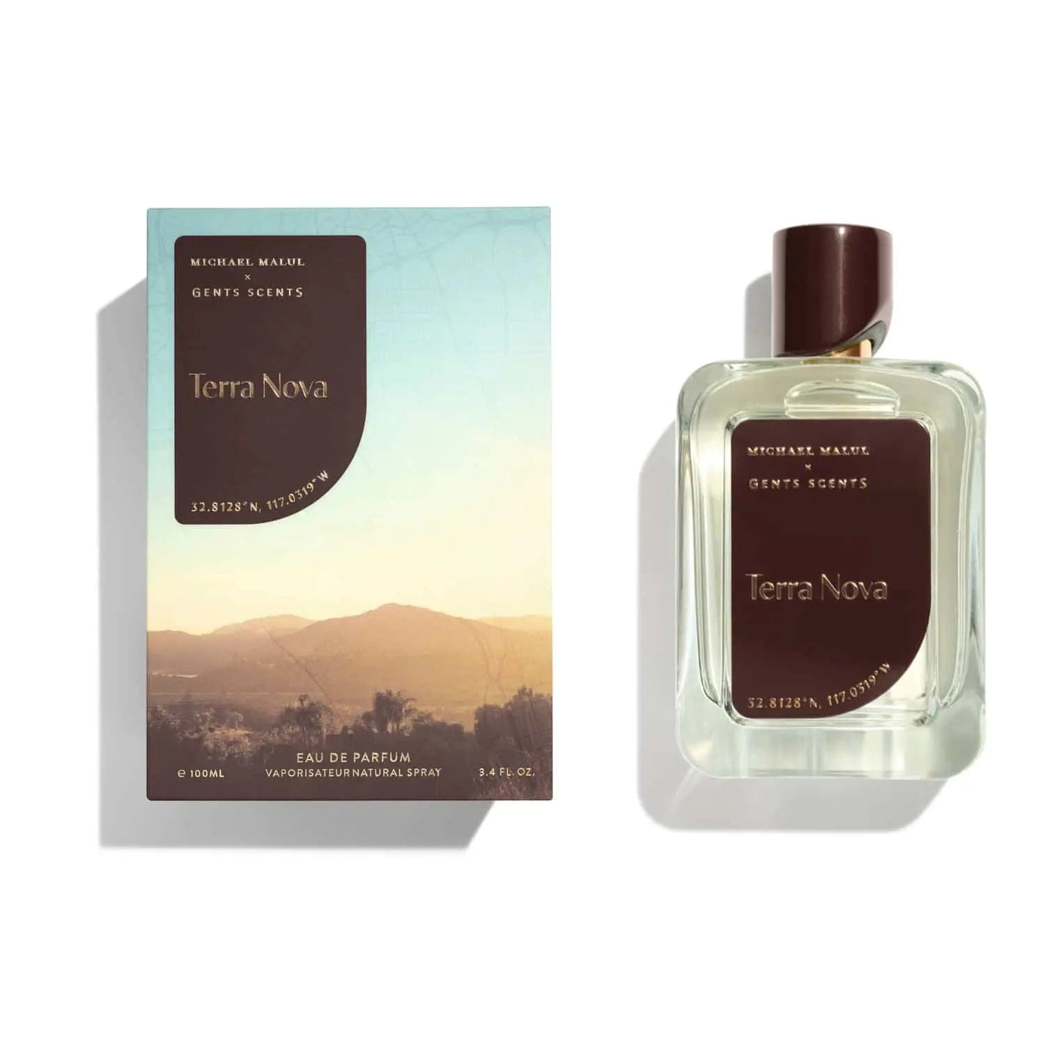Terra Nova By Michael Malul fragrance bottle with packaging box