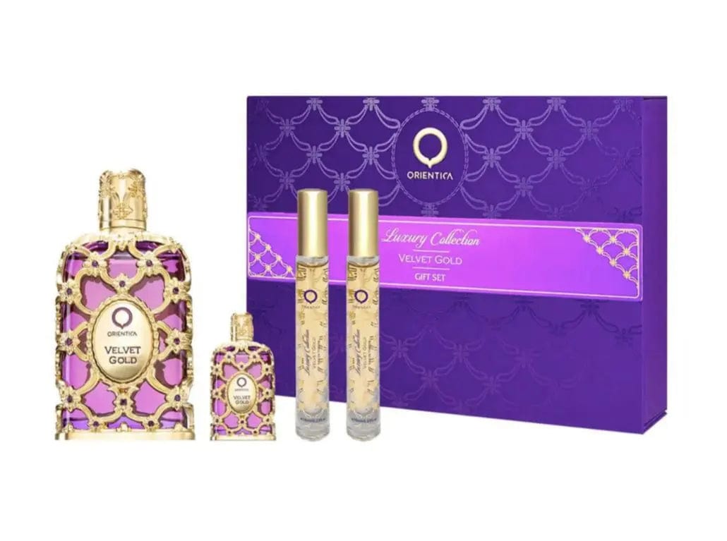 Velvet Gold By Orientica Unisex EDP (4pc Gift Set) Orientica