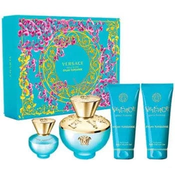 Versace Dylan Turquoise Pour Femme (4pc Gift Set) For Women EDT - perfumesandrea