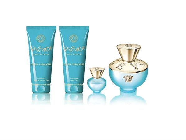 Versace Dylan Turquoise Pour Femme (4pc Gift Set) For Women EDT