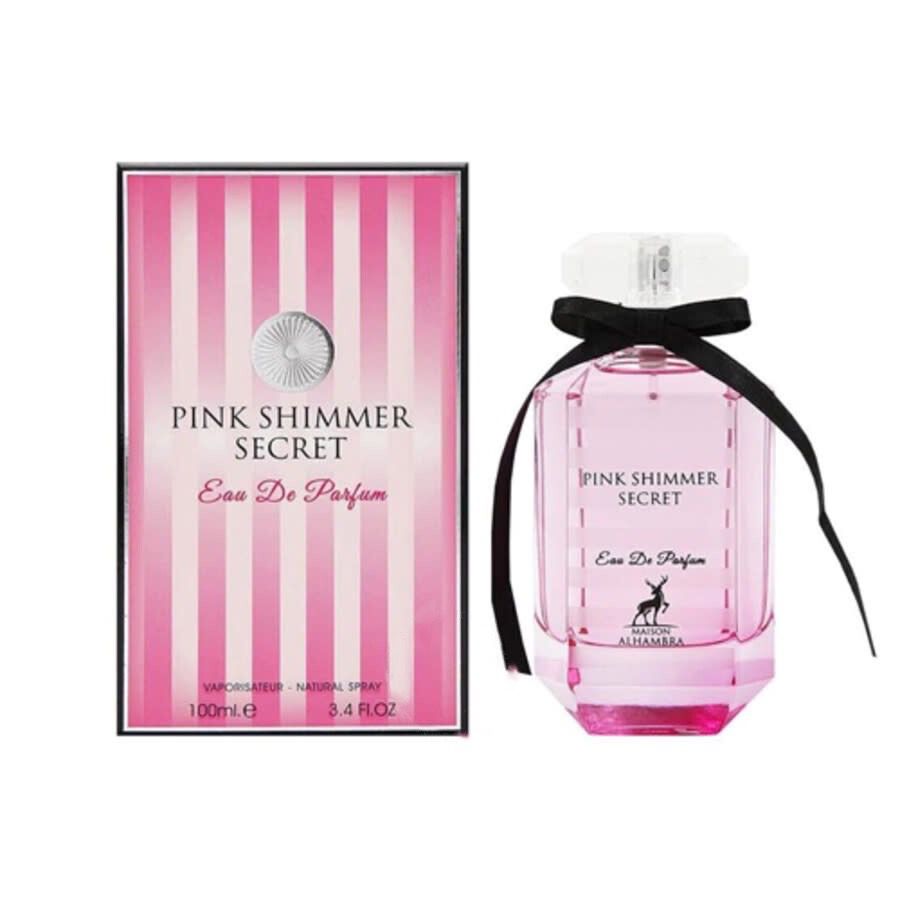 Pink Shimmer Secret By Maison Alhambra For Women 3.4 oz EDP Spray