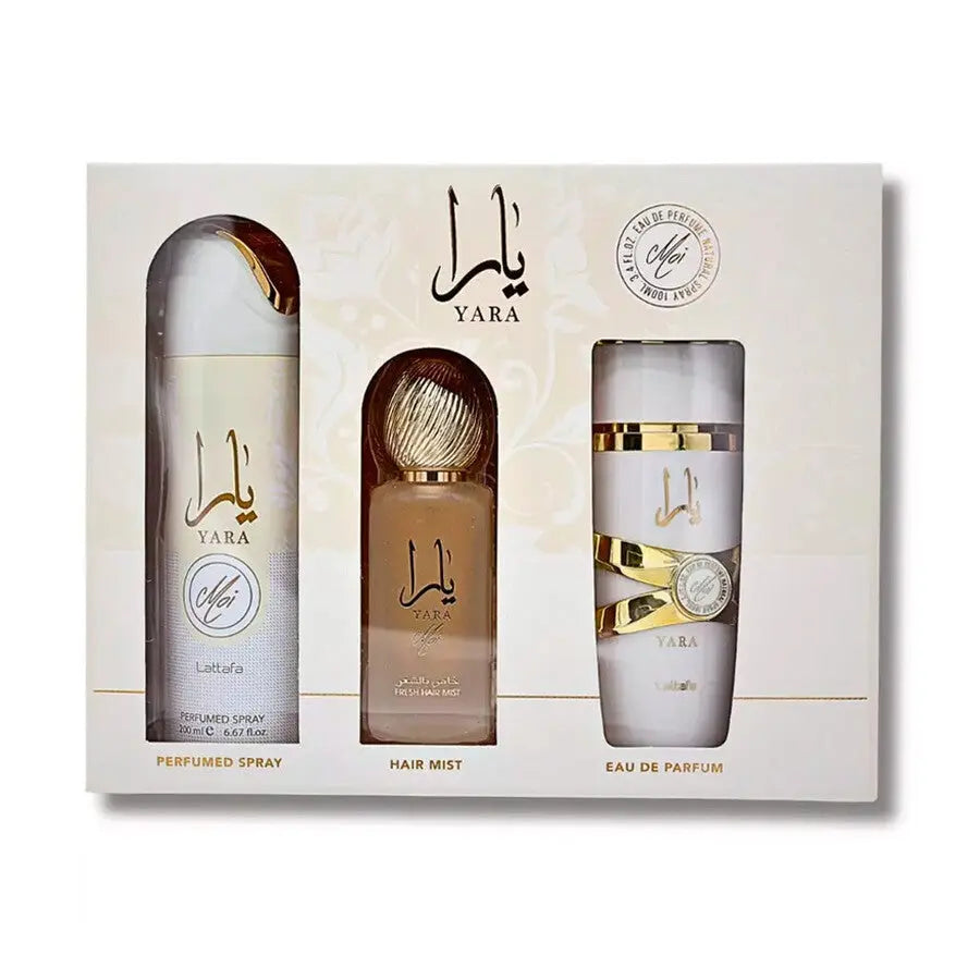 Yara Moi By Lattafa For Women EDT Spray (3pc Git Set) Lattafa