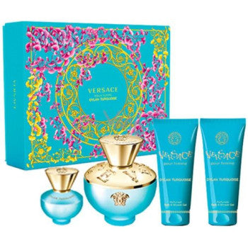 Versace Dylan Turquoise Pour Femme (4pc Gift Set) For Women EDT