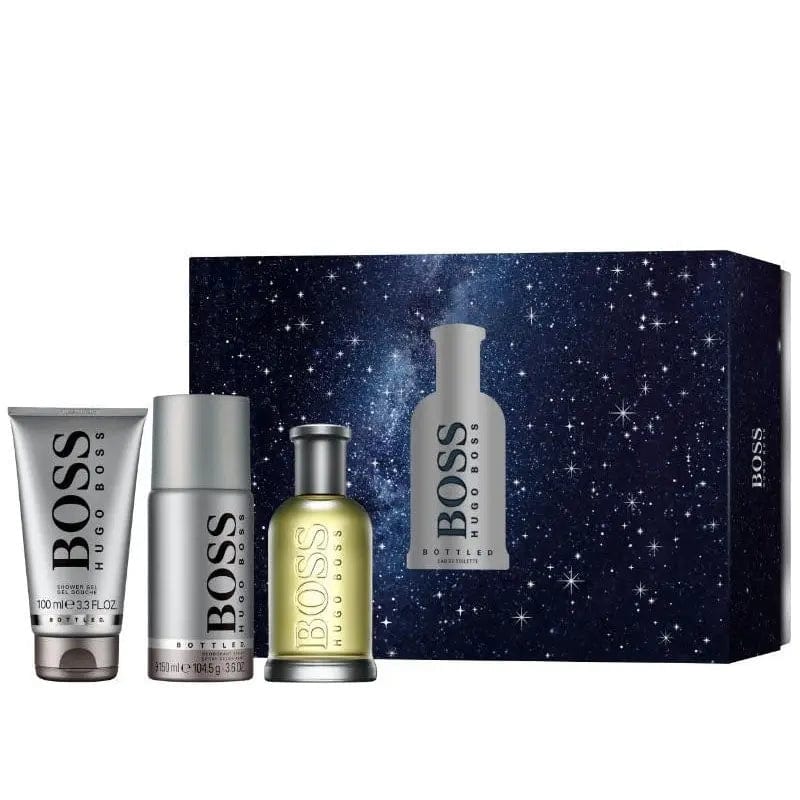 Boss Grey Set 3p 3.3 oz M Eau De Toilette Spray - perfumesandrea