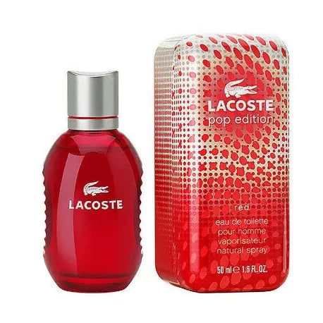 Lacoste Red Pop 1.6 oz M Eau De Toilette Spray - perfumesandrea
