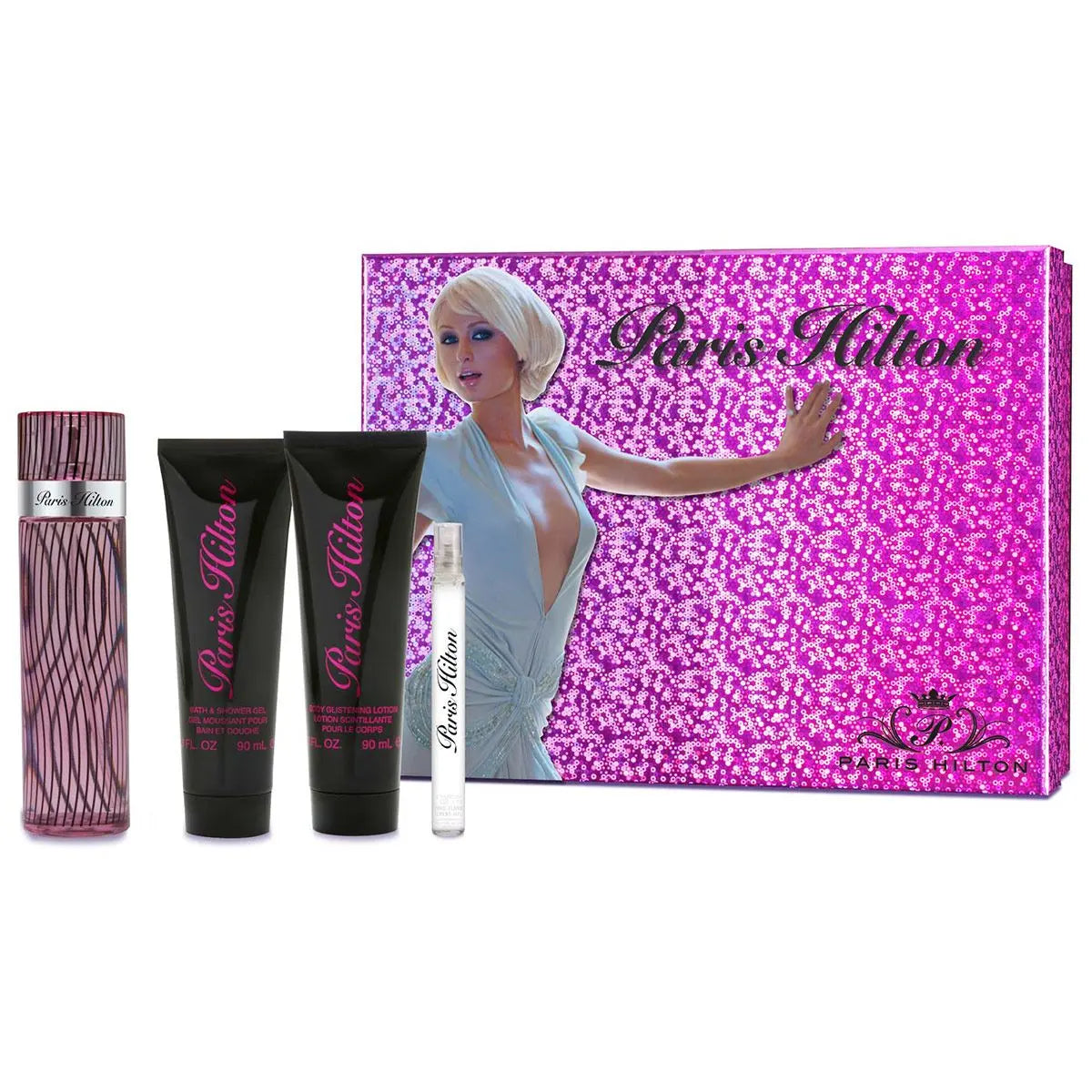 Paris Hilton Set 4p 3.4 oz For Women EDP Spray - perfumesandrea