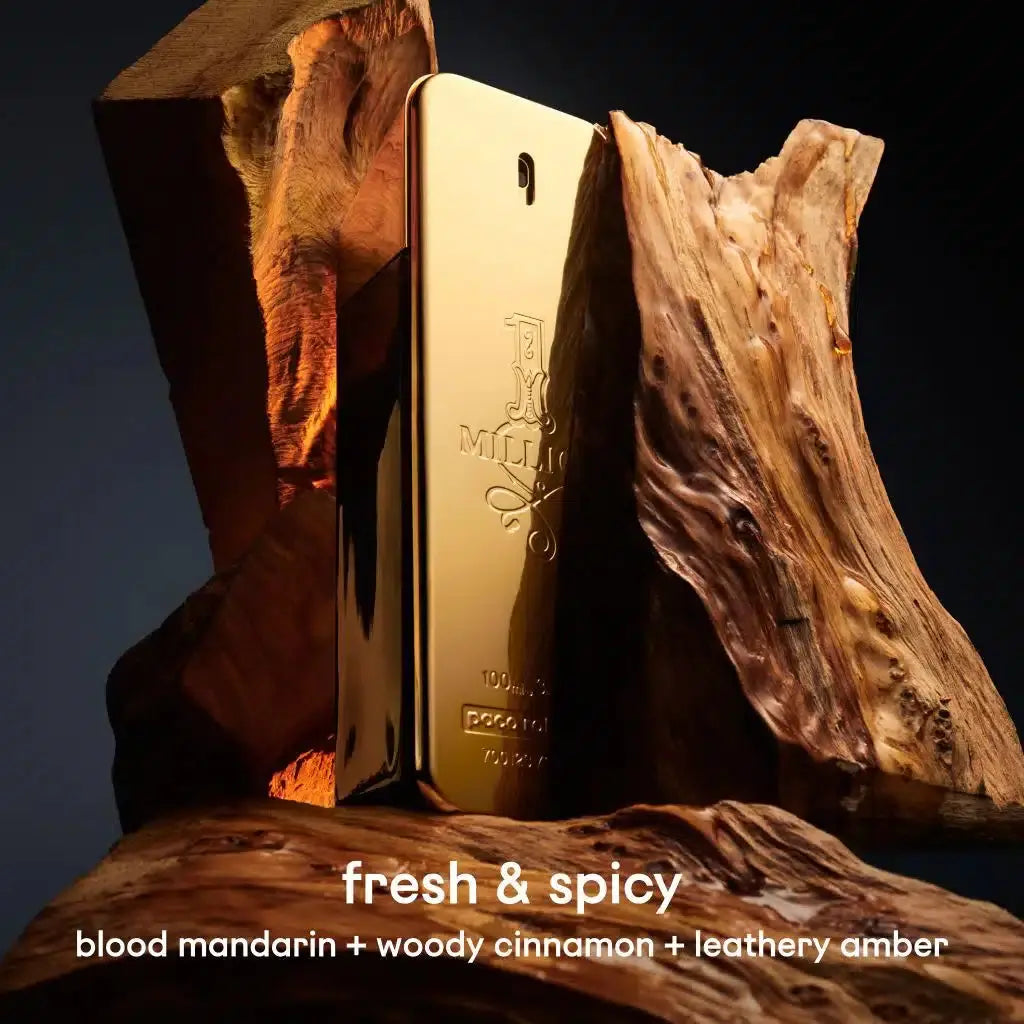 1 Million Paco Rabanne EDT bottle and gift set detail
