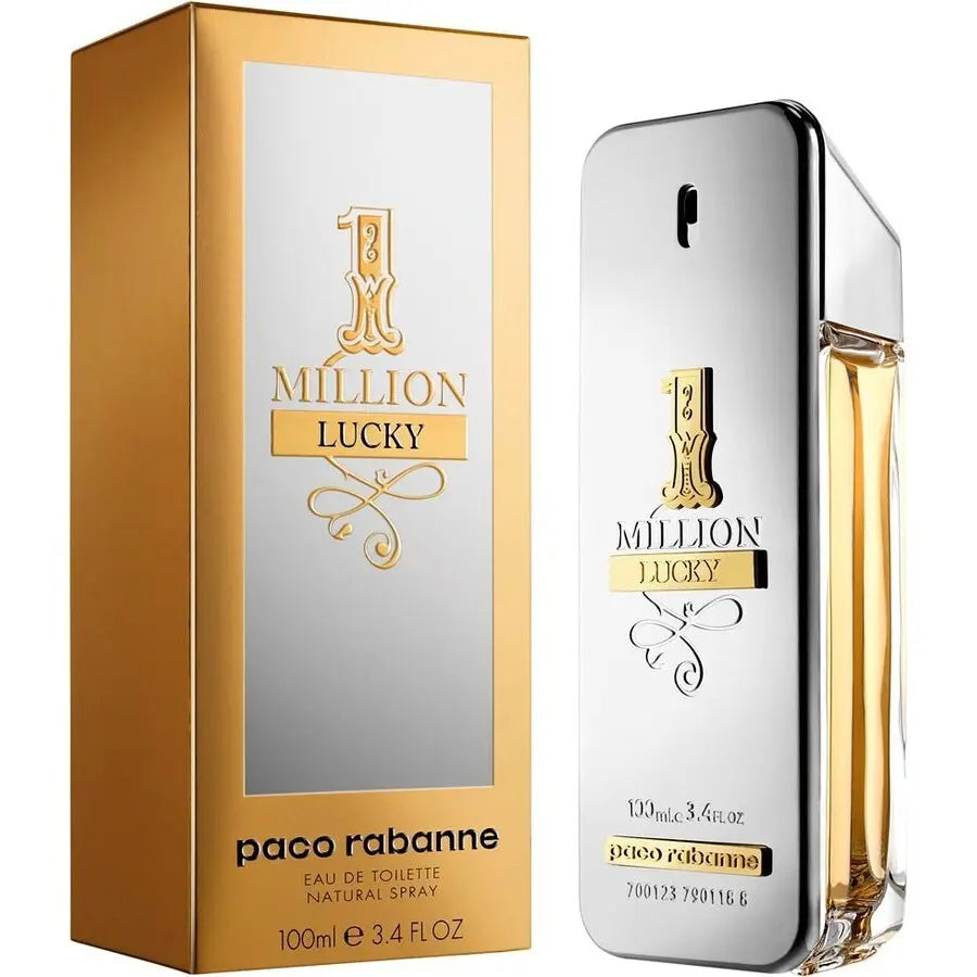 1 Million Lucky By Paco Rabanne For Men 3.4oz EDT Spray Paco Rabanne