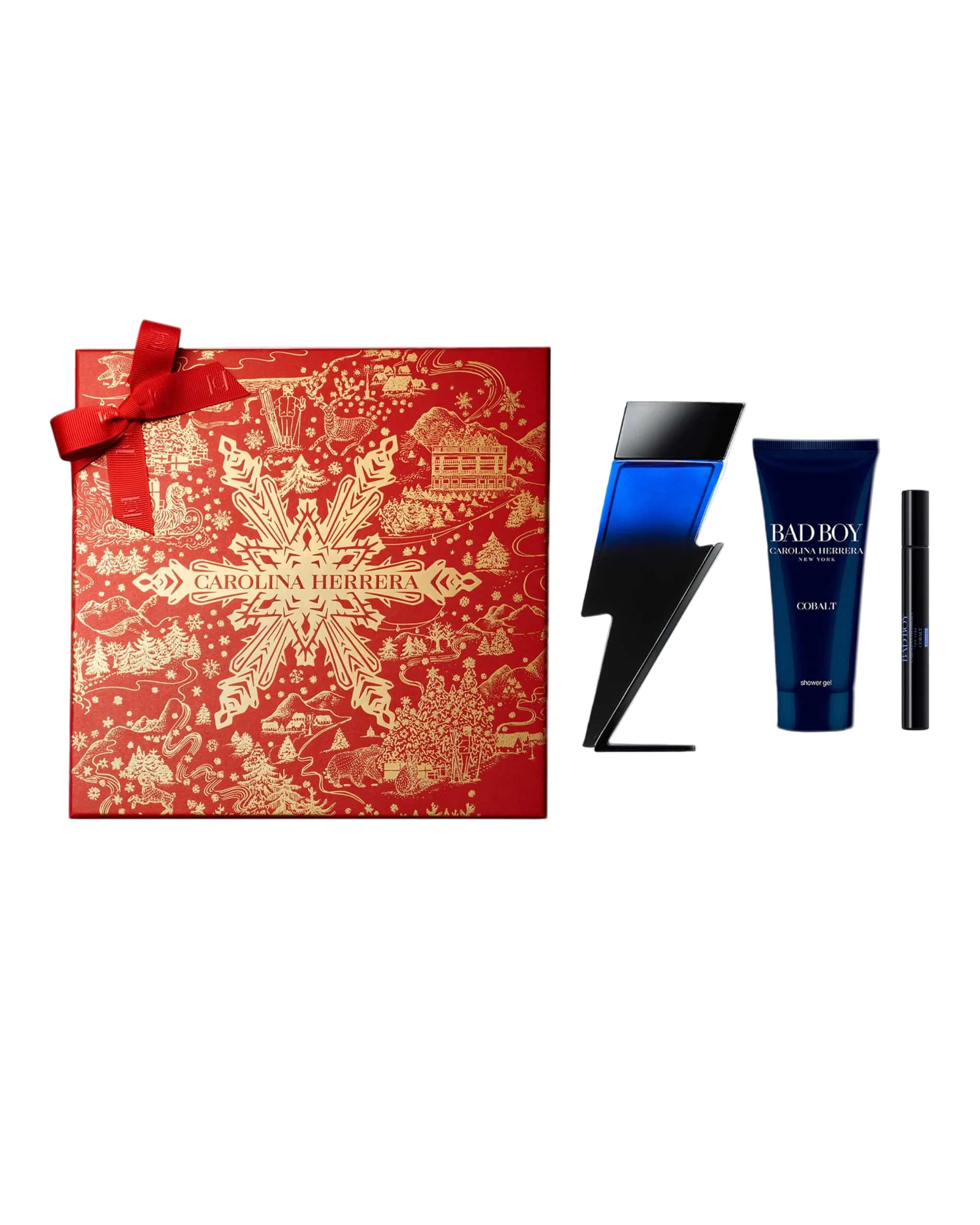 Bad Boy Cobalt by Carolina Herrera - For Men 3Pcs Gift Set EDP
