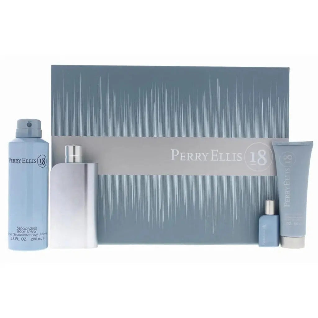 18 By Perry Ellis For Men (4pc Gift Set) Perry Ellis