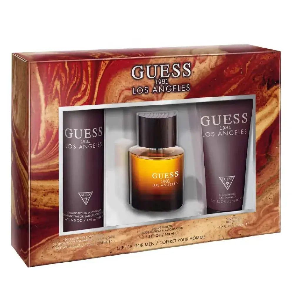 1981 Los Angeles By Guess For Men (3pc Set Gift) - perfumesandrea