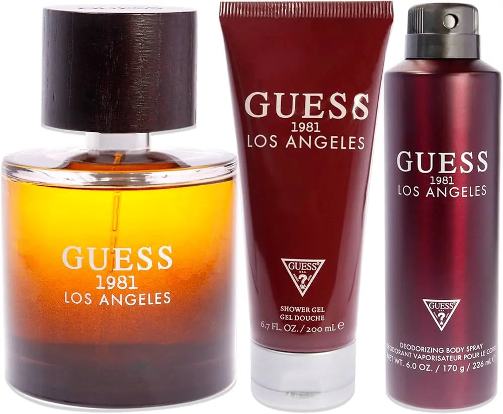 1981 Los Angeles By Guess For Men (3pc Set Gift) - perfumesandrea
