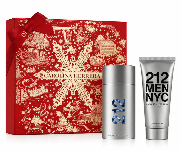 212 by Carolina Herrera 2Pc Set for Men with 3.4oz EDT Spray