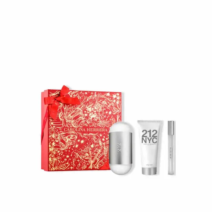 212 NYC Carolina Herrera women 3pc set 3.4oz EDT perfume