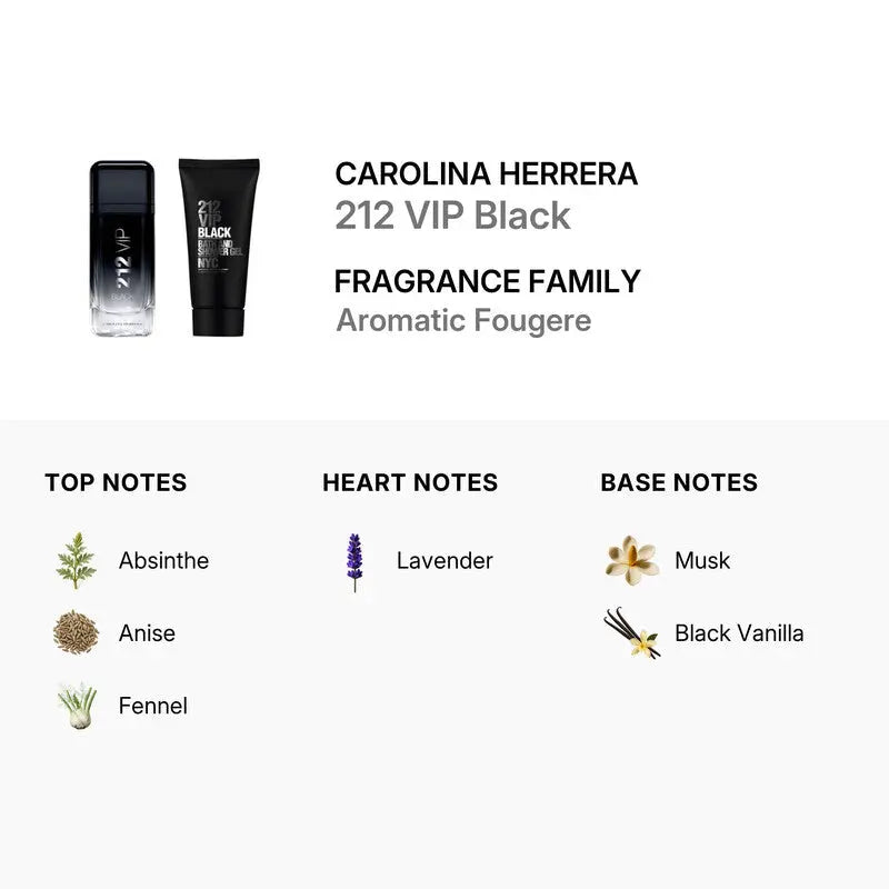 212 VIP Black by Carolina Herrera EDP bottle detail
