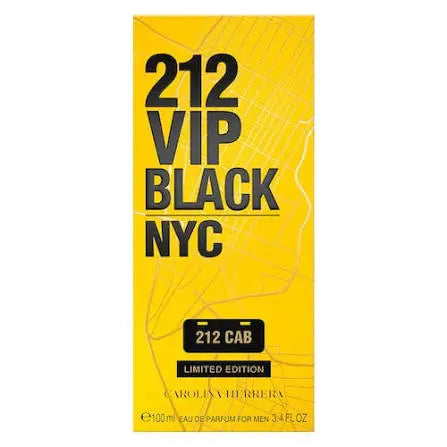 212 VIP Black Cab By Carolina Herrera 3.4oz Men EDP Spray