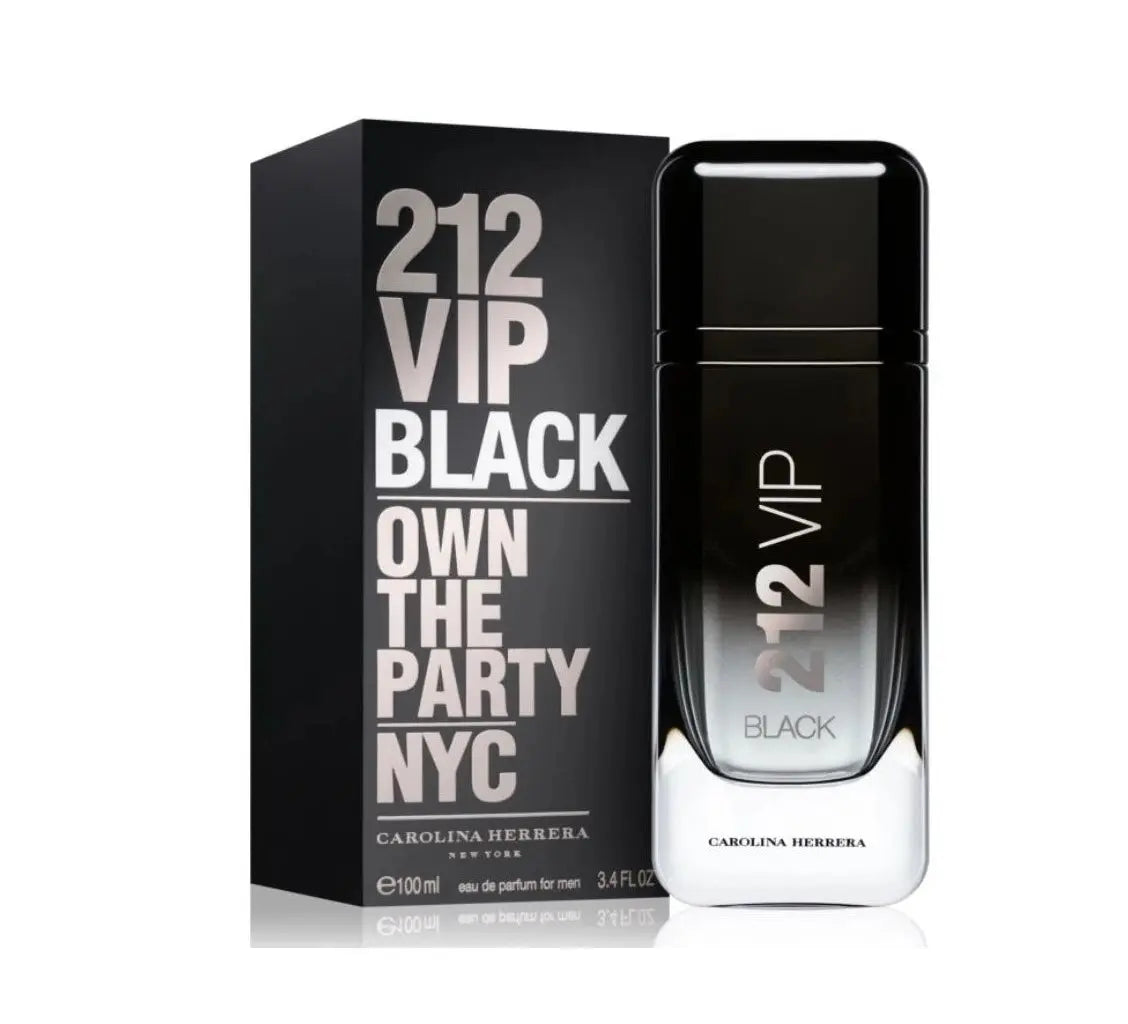 212 Vip Black By Carolina Herrera For Men 3.4 oz EDP Spray - perfumesandrea