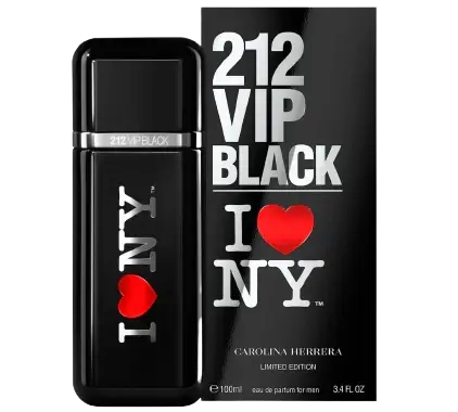 212 Vip Black I Love NYC By Carolina Herrera - For Men 3.4oz EDP Spray