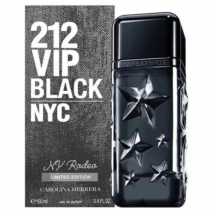 212 VIP Black Rodeo By Carolina Herrera - For Men 3.4oz EDP.