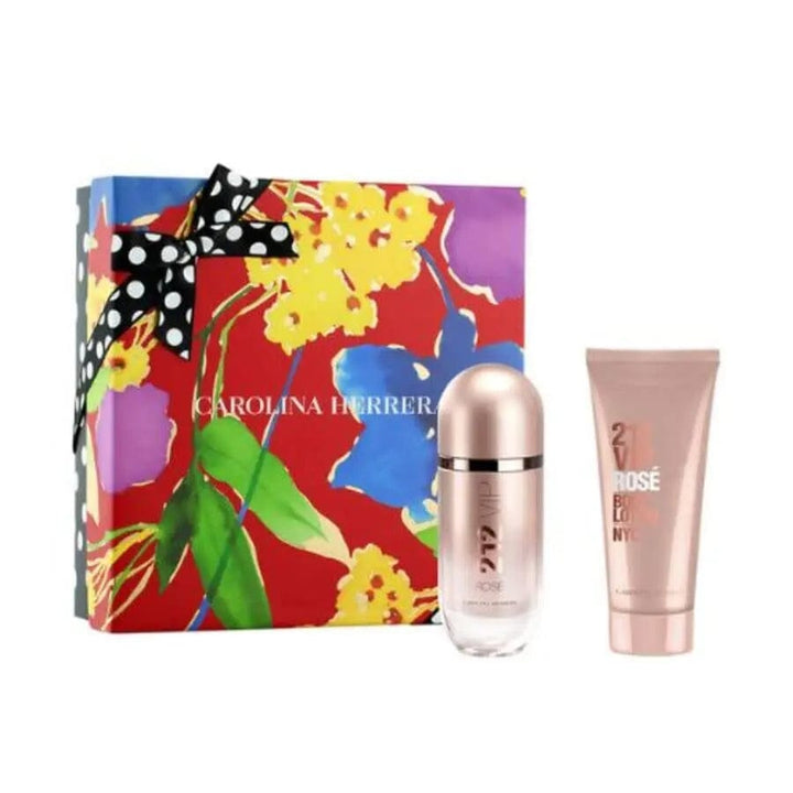212 VIP Rose by Carolina Herrera Women 2Pcs Gift Set EDP.