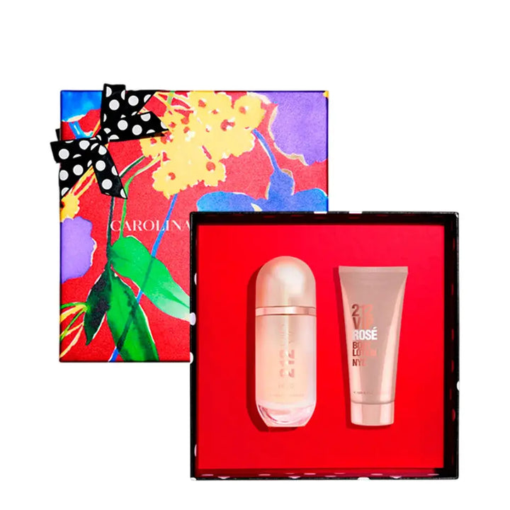 212 VIP Rose by Carolina Herrera Women 2Pcs Gift Set EDP.