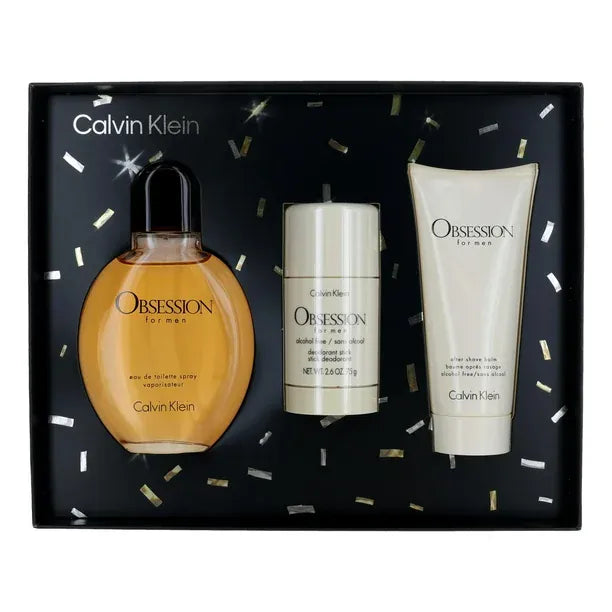 Obsession By Calvin Klein - For Men 3Pcs Gift Set EDT.