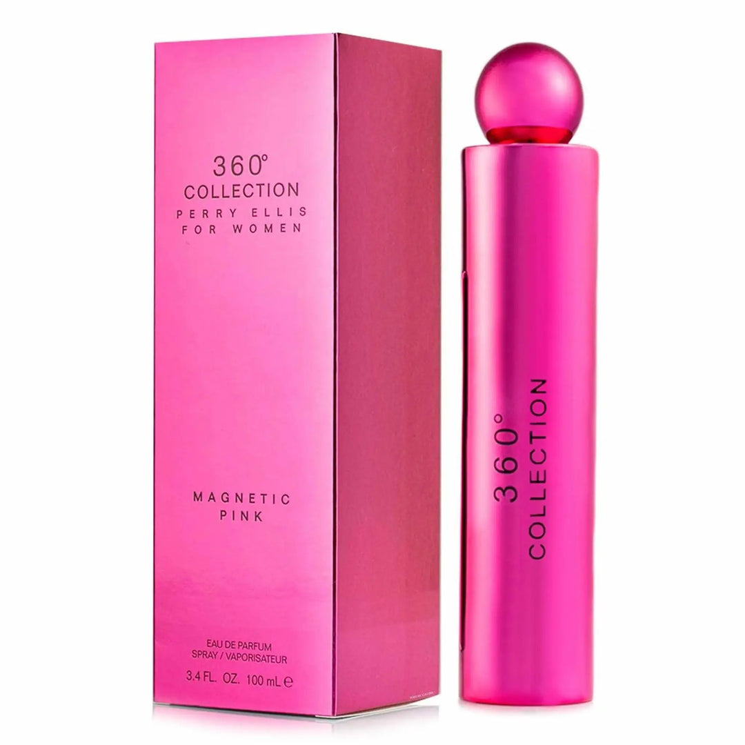 360 Collection Magnetic Pink By Perry Ellis For Women 3.4oz EDP Spray