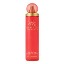 360 Coral By Perry Ellis For Women 8oz Body Mist Spray Perry Ellis