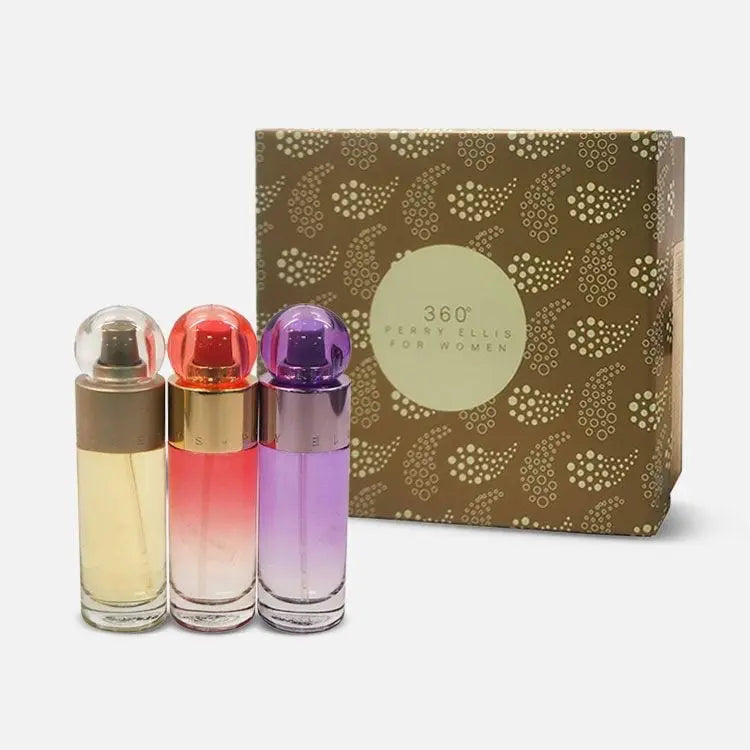 360 Miniatures By Perry Ellis For Women 3Pcs Set EDT Spray Perry Ellis