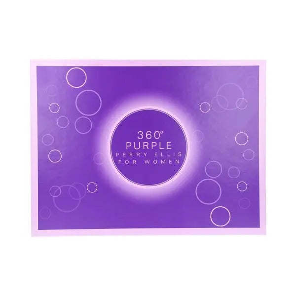 360 Purple By Perry Ellis For Women 4Pcs Set EDP Spray Perry Ellis