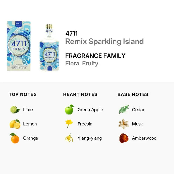 4711 Remix Sparkling Island refreshing summer fragrance for women