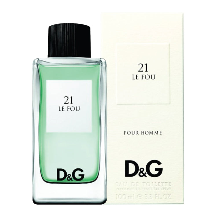 21 Le Fou By Dolce & Gabbana For Men 3.3 oz EDT Spray (Tester)