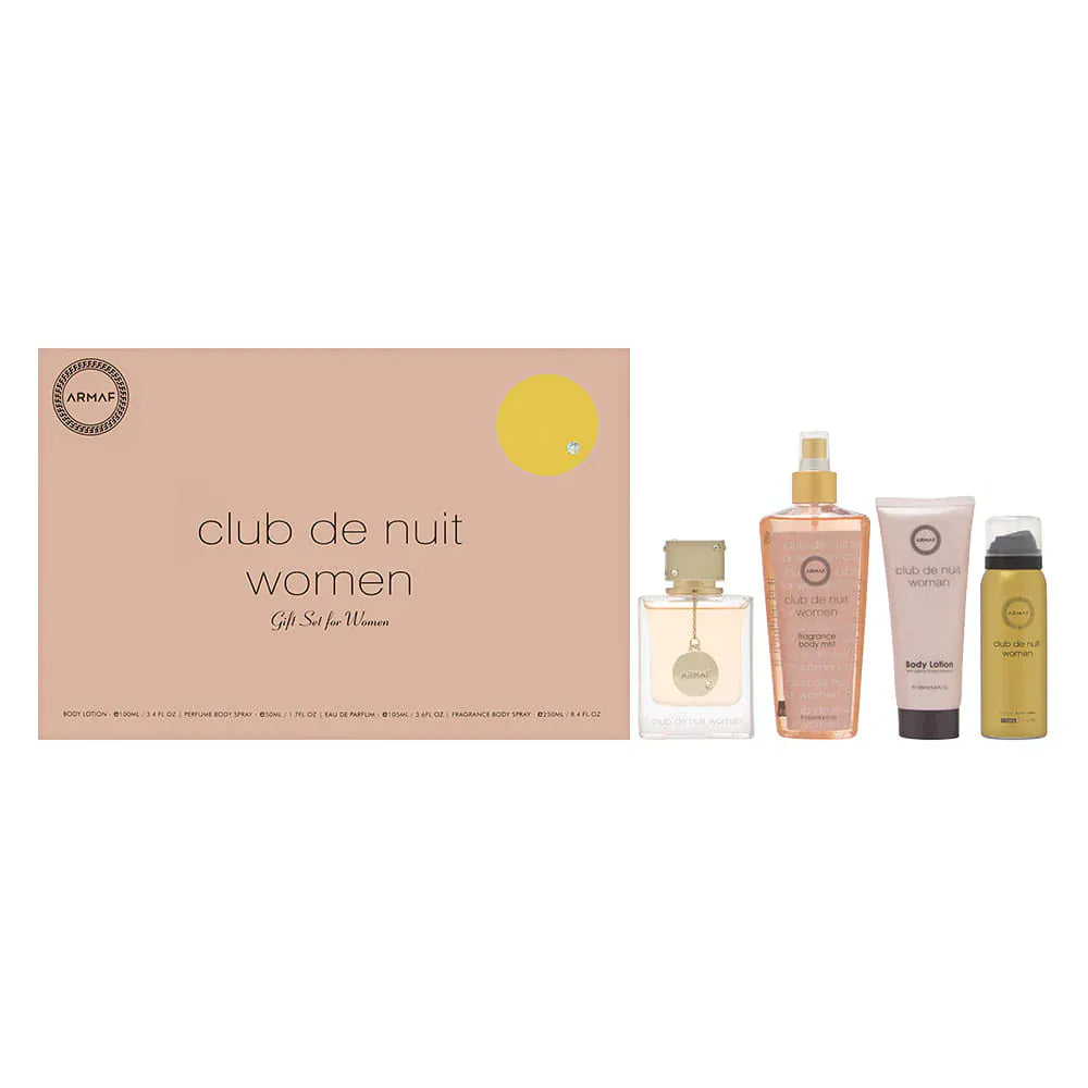 Club De Nuit by Armaf - For Women 4Pcs Gift Set EDP 