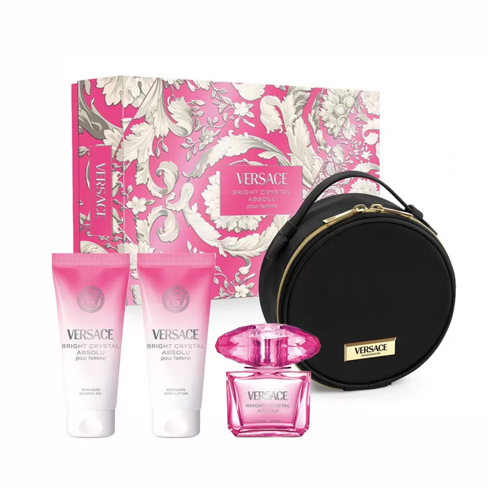 Bright Crystal Absolu by Versace - For Women 4Pcs Gift Set EDP