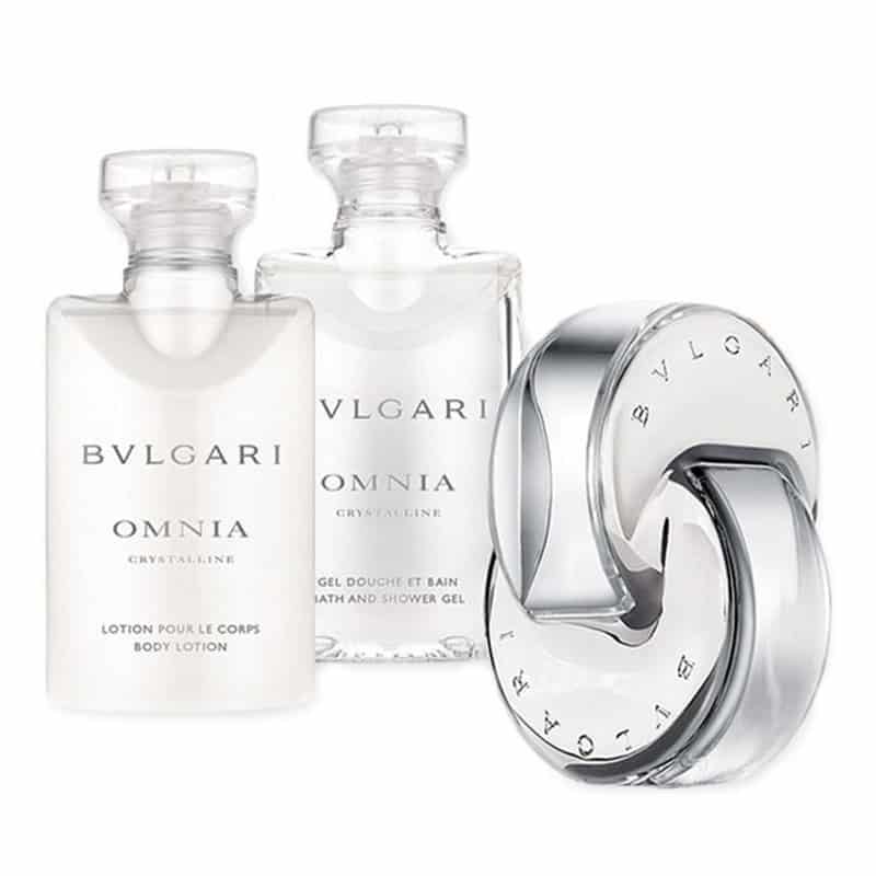 Omnia Crystalline (3pc Gift Set) By Bvlgari For Women 1.35 oz EDT