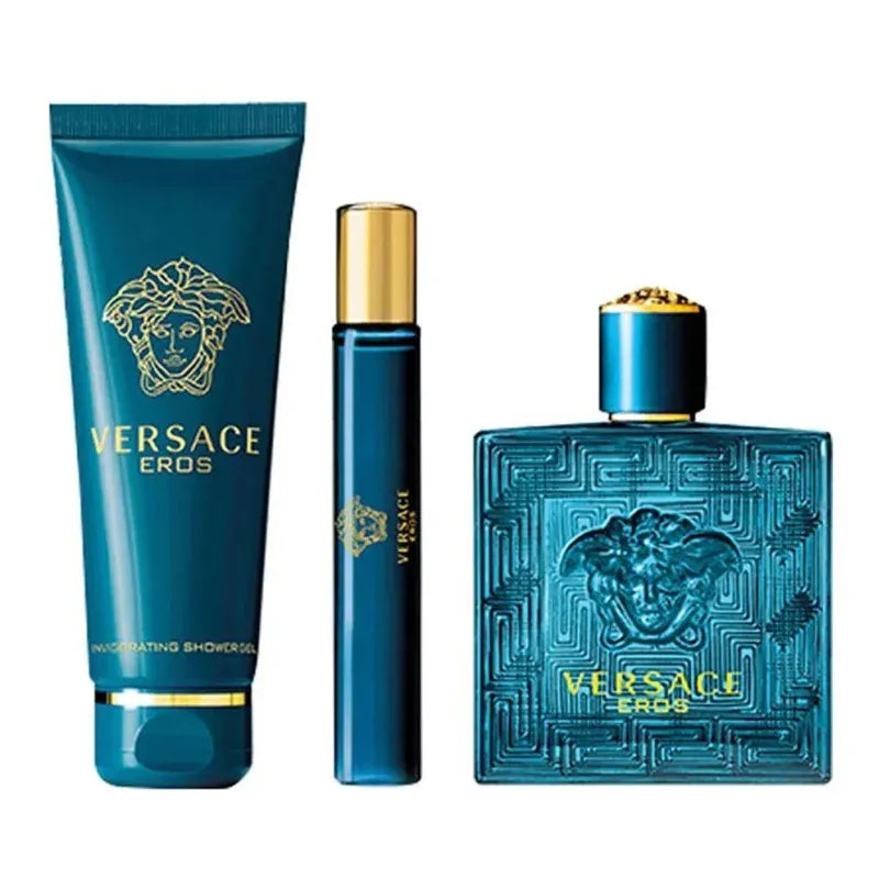 Eros by Versace - For Men 3Pcs Gift Set EDT Spray.