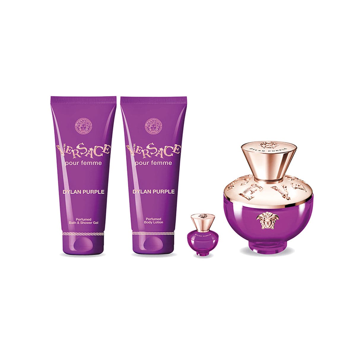 Dylan Purple by Versace - Women's 4Pcs Gift Set EDP.