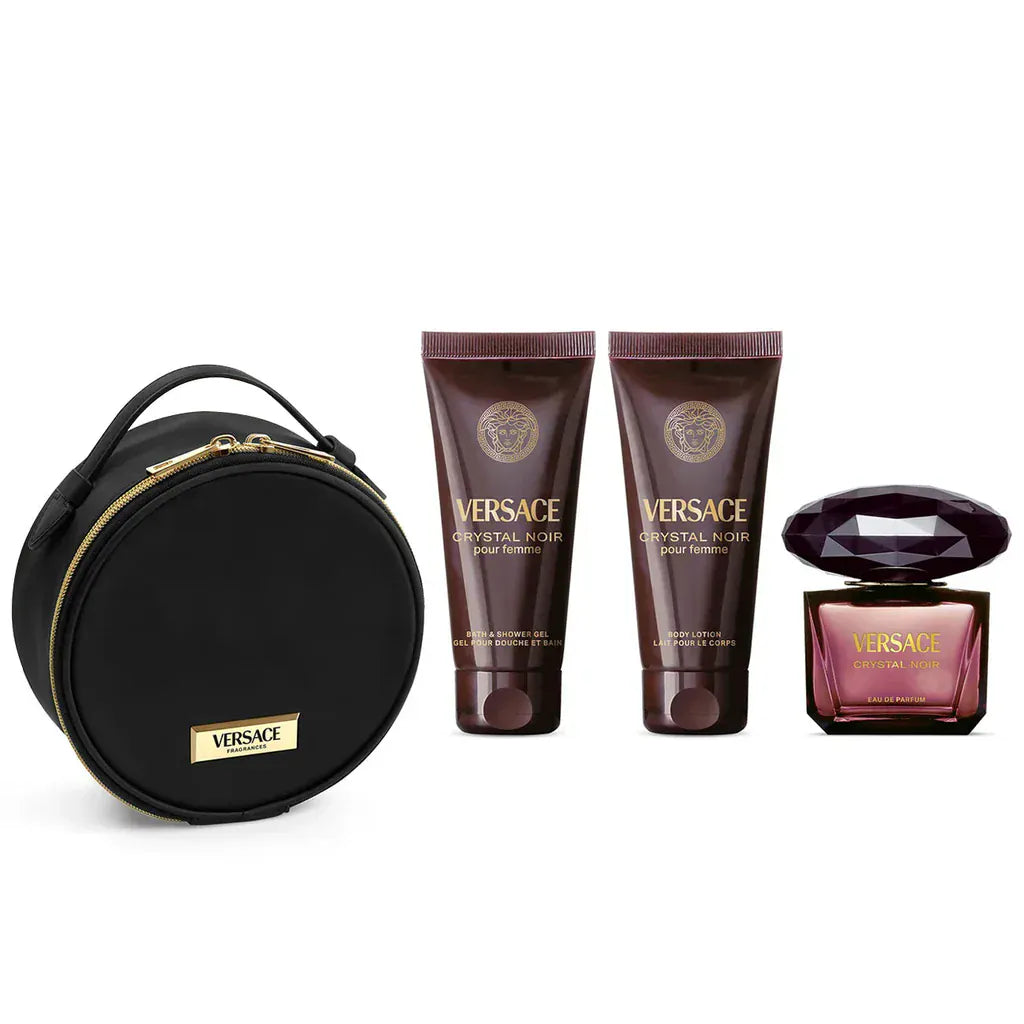 Crystal Noir by Versace - For Women 4Pcs Gift Set EDP