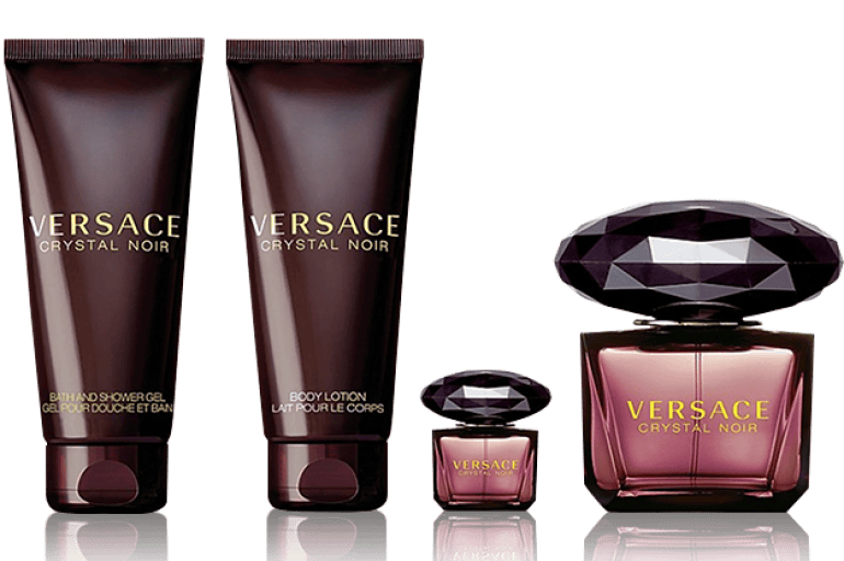 Crystal Noir by Versace - Women 4Pcs Gift Set EDP.
