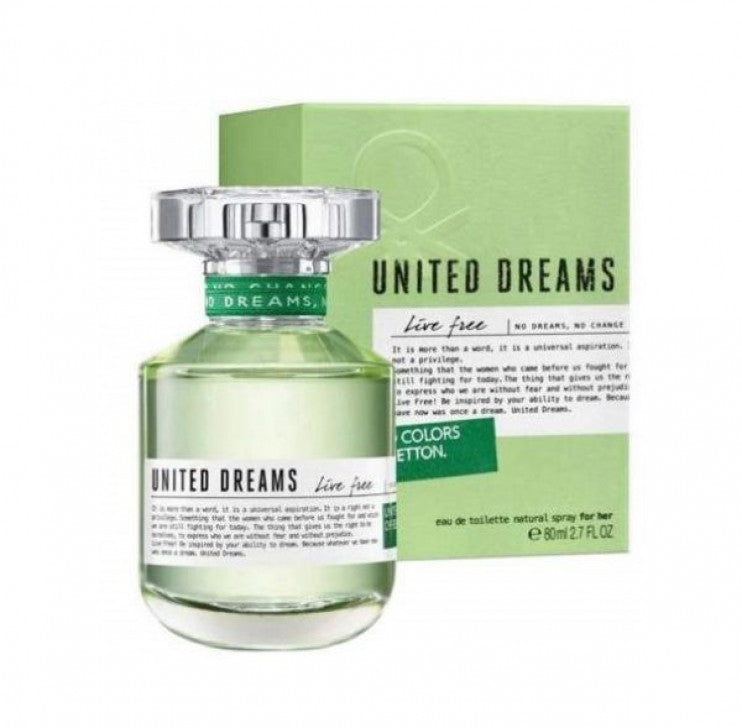 United Dreams Live Free By Benetton For Women 2.7 oz EDT Spray