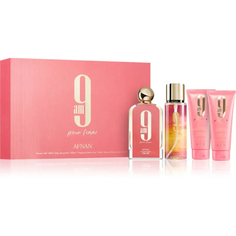 9AM By Afnan For Women (4Pc Gift Set) - perfumesandrea
