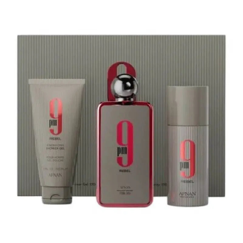 9PM Rebel by Afnan original 3-piece gift set box
