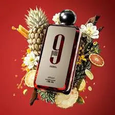 9pm Rebel (RED) By Afnan Unisex 3.4 oz EDP Spray - perfumesandrea