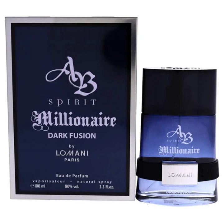 AB Spirit Millionaire Dark Fusion by Lomani For Men 3.3oz EDT Spray - perfumesandrea