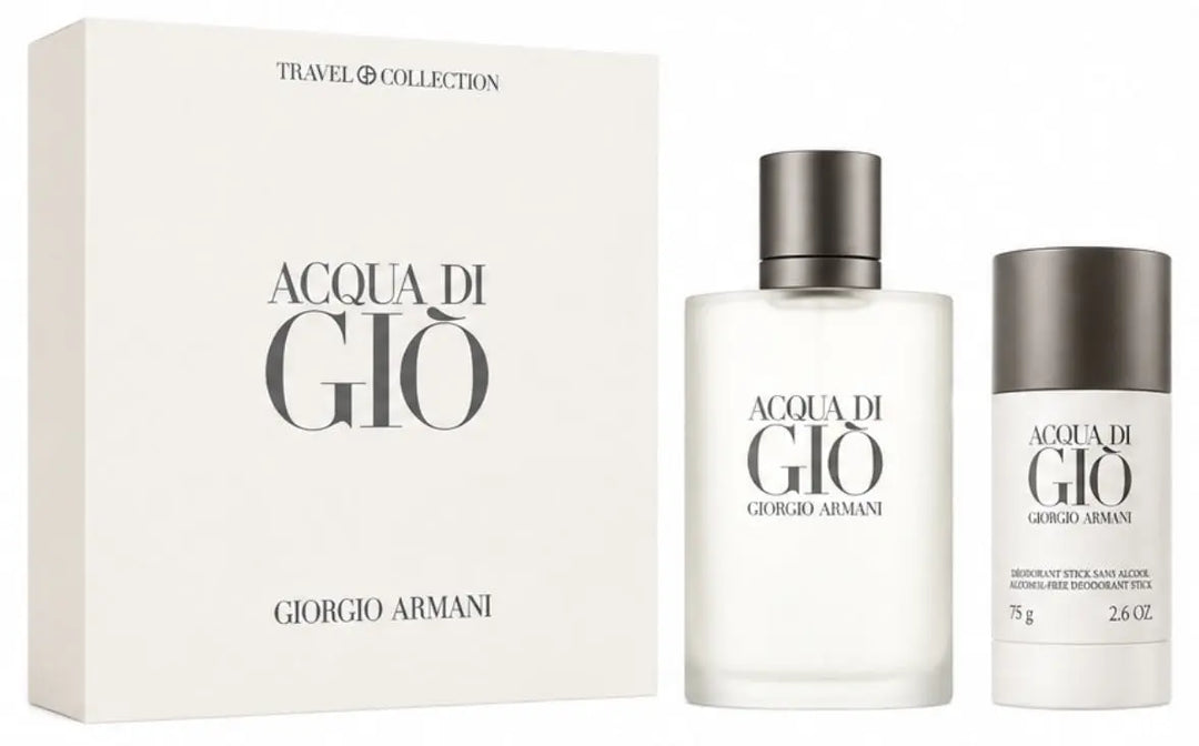 Acqua Di Gio 2-Piece Set By Giorgio Armani 3.4oz For Men EDT Spray