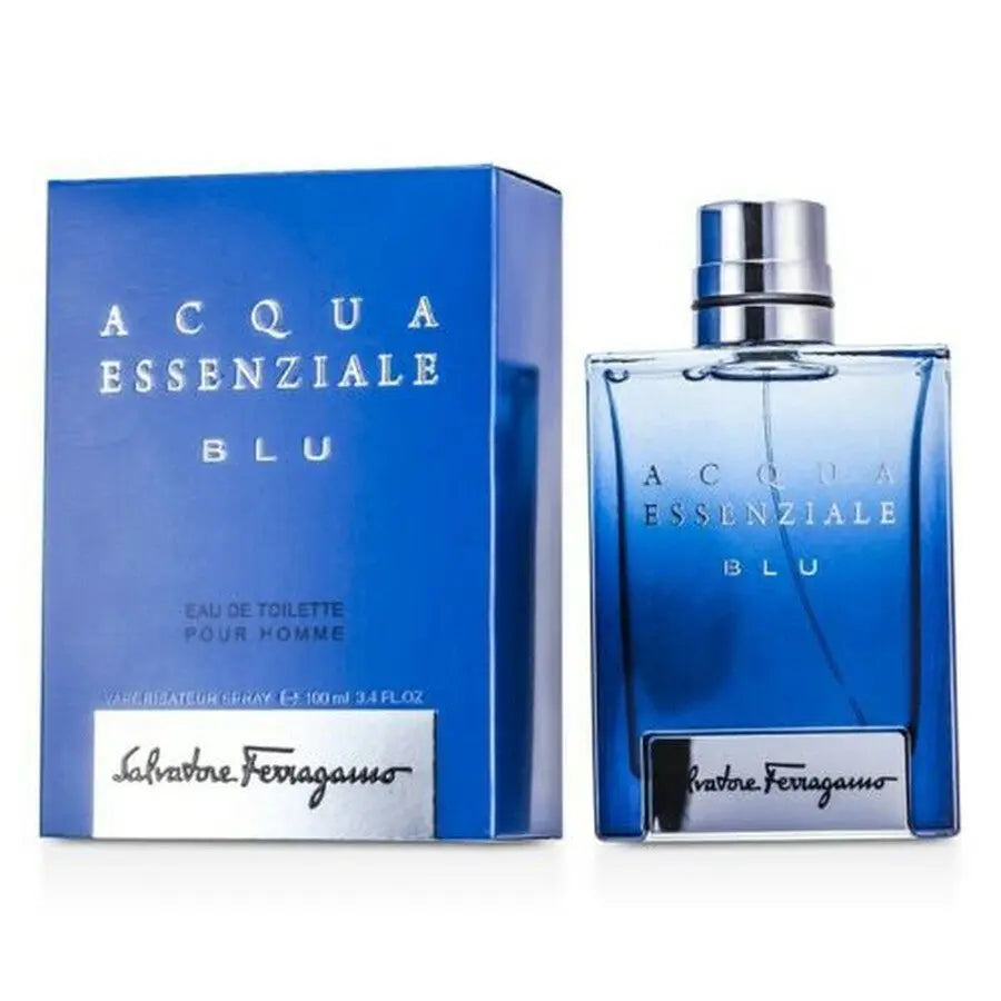 Acqua Essenziale Blu By Salvatore Ferragamo For Men 3.4oz EDT Spray - perfumesandrea