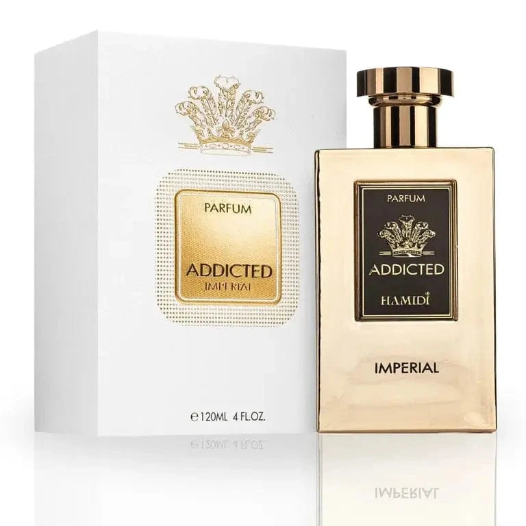 Addicted Imperial by Hamidi for Men 4.0oz Parfum bottle