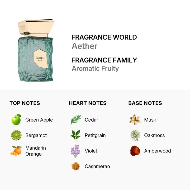 Aether Extrait by French Avenue EDP bottle detail
