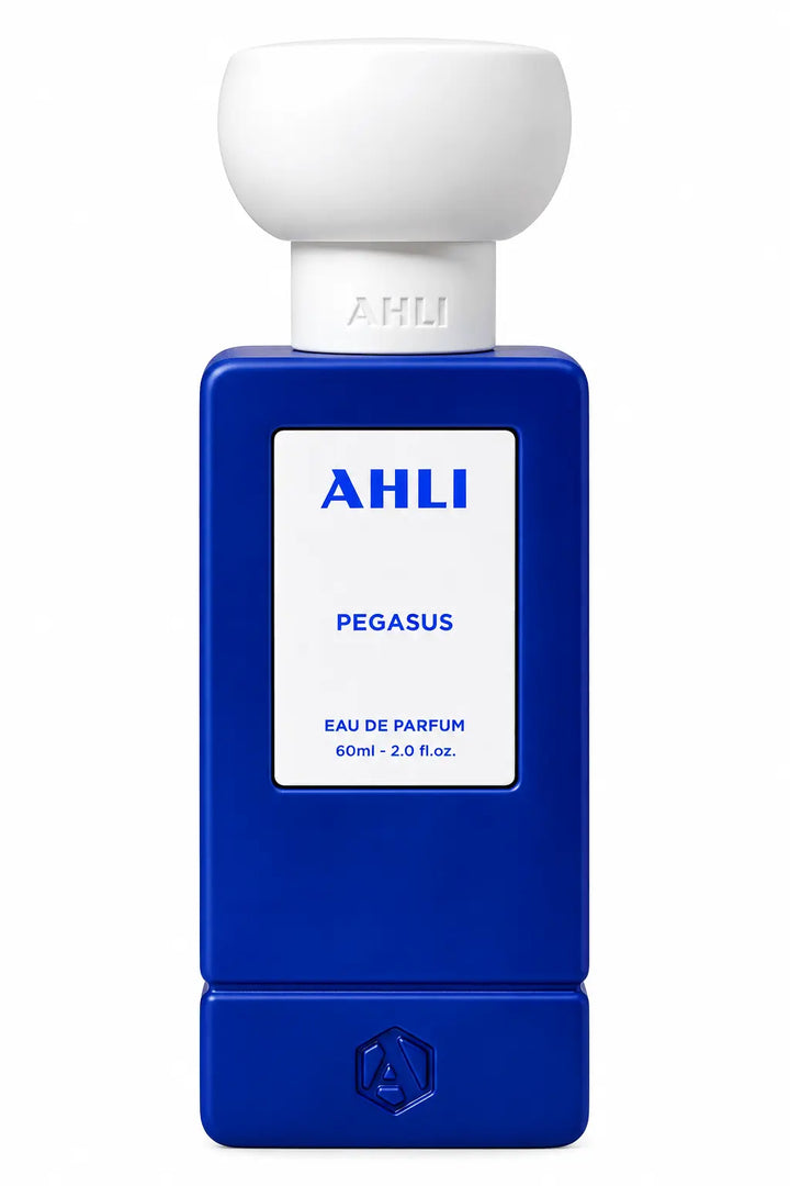 Ahli Pegasus Unisex 2.0oz EDP blue perfume bottle