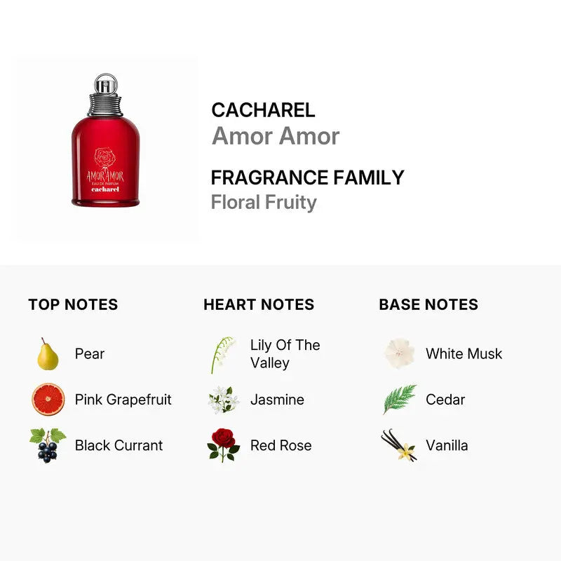 Amor Amor by Cacharel black currant vanilla perfume for women